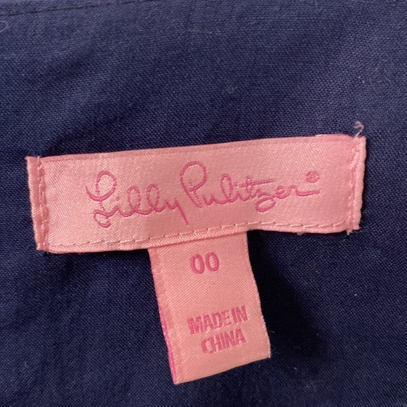 Lilly Pulitzer - Shift Dress - Navy Blue - Size 00 - Excellent Condition - Picture 2 of 5
